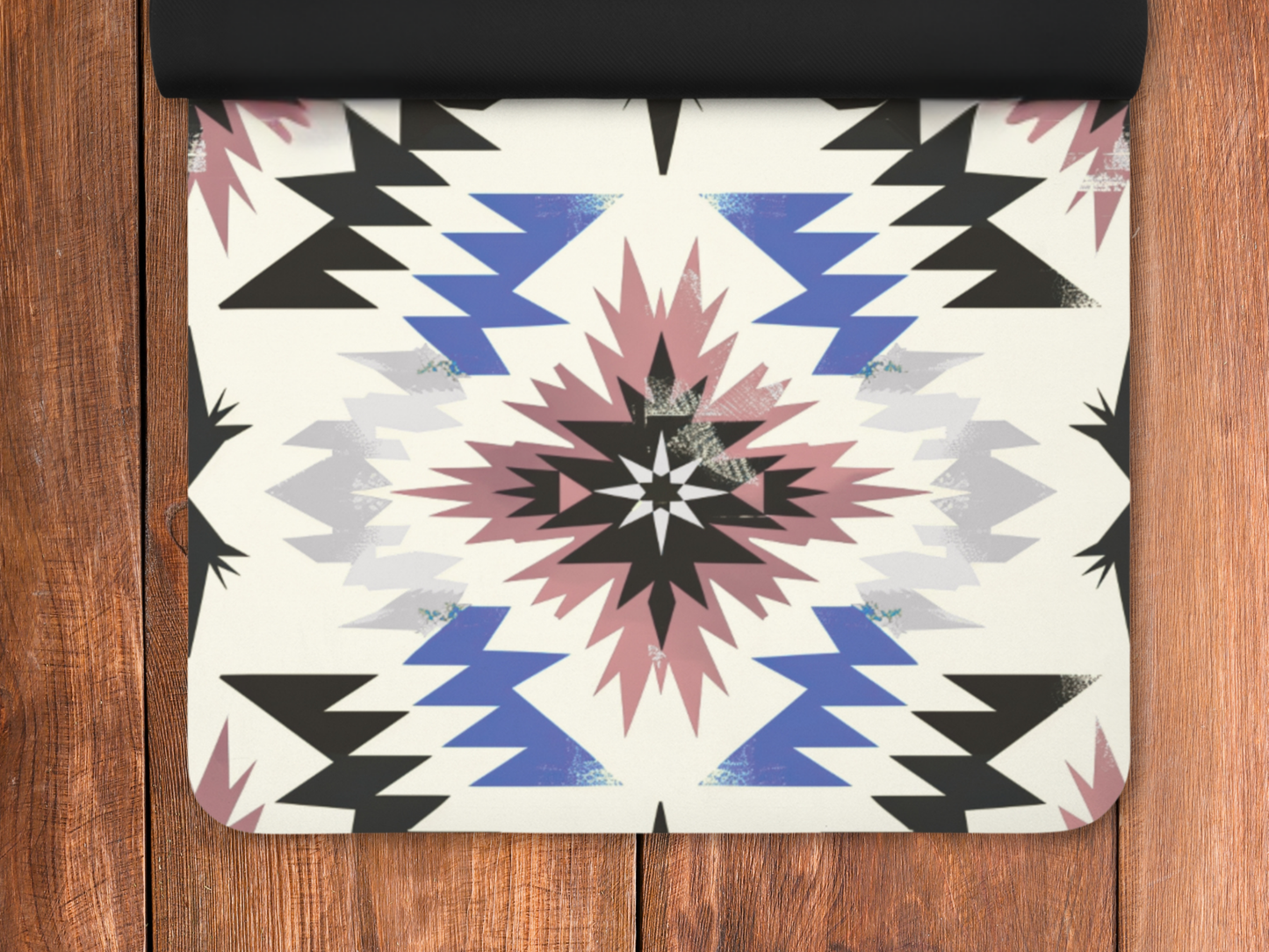 Personalized Southwest Native American Pattern Yoga Mat: Custom Pilates Mat