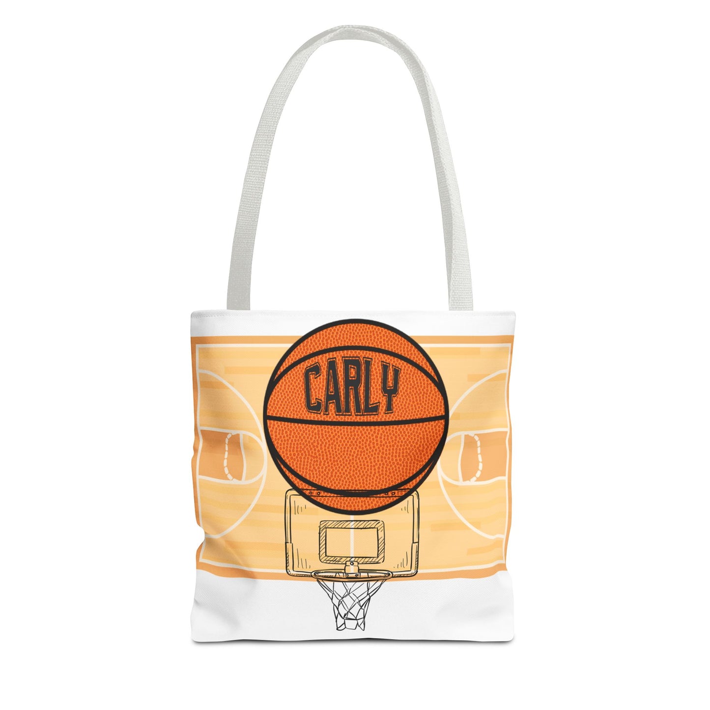 Personalized Basketball Tote Bag: Custom Name & Team Colors