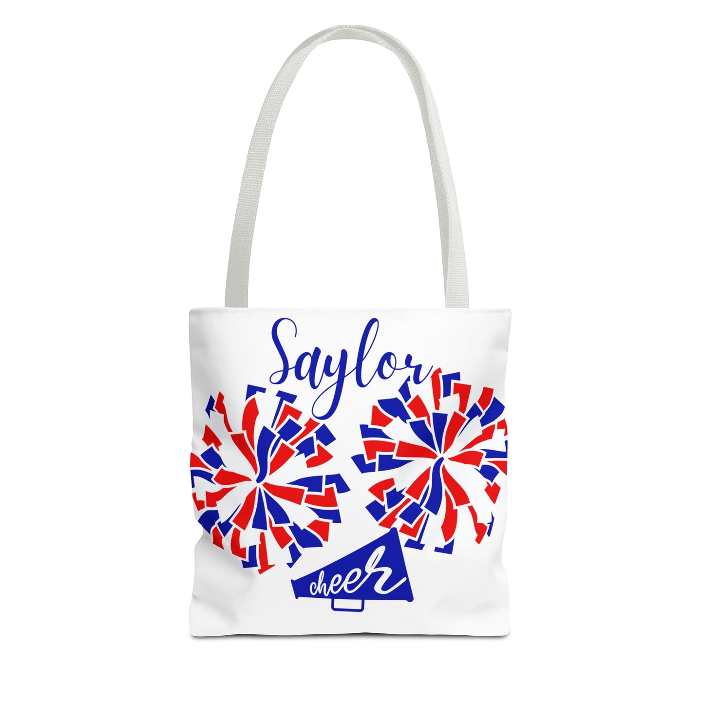 Personalized Cheerleader Tote Bag: Custom Name & Team Colors