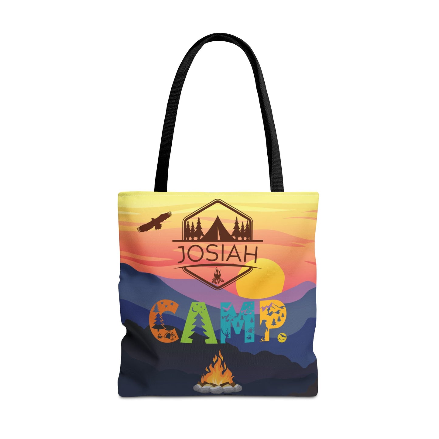 Personalized Camping Trip Tote Bag