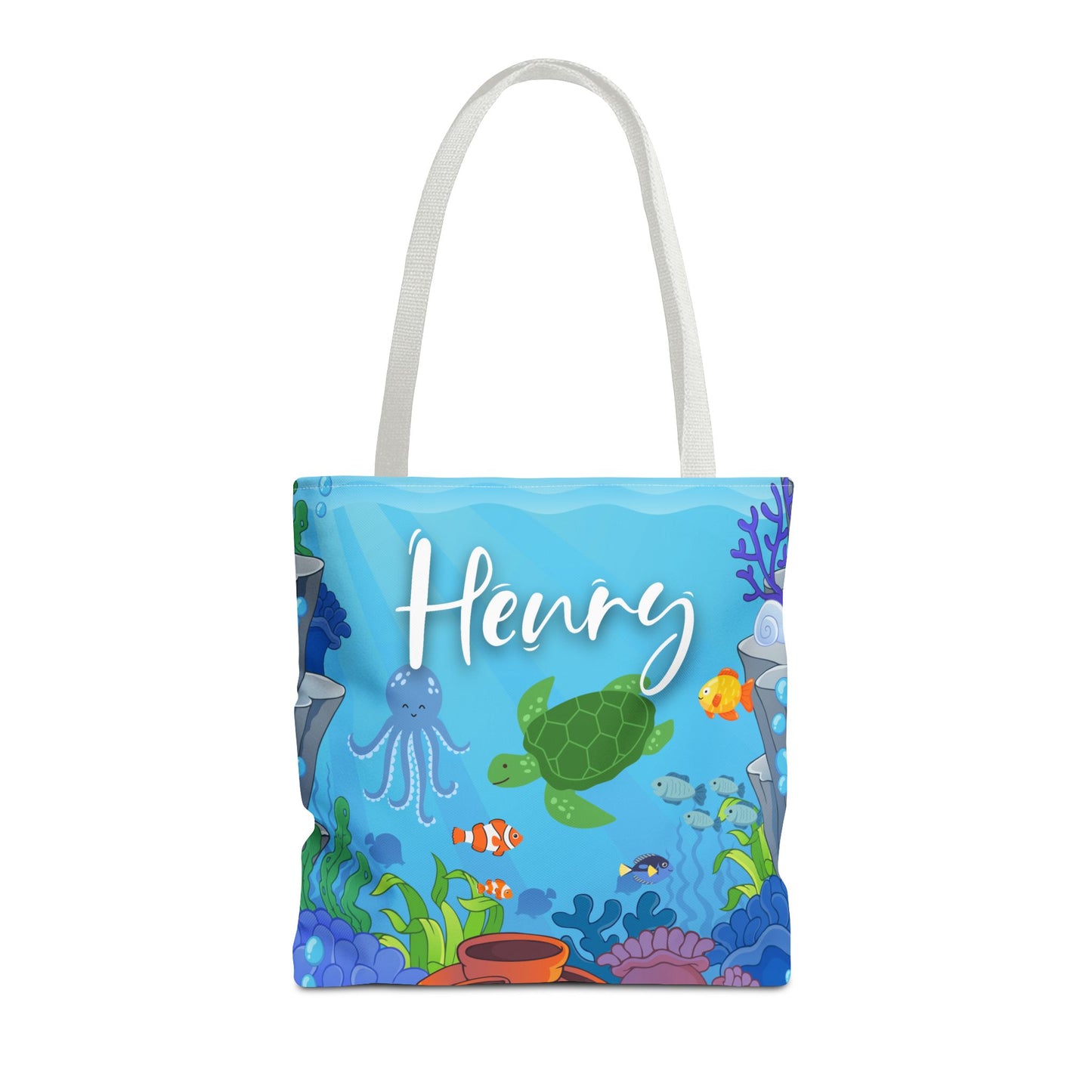 Personalized Under the Sea Theme Tote Bag
