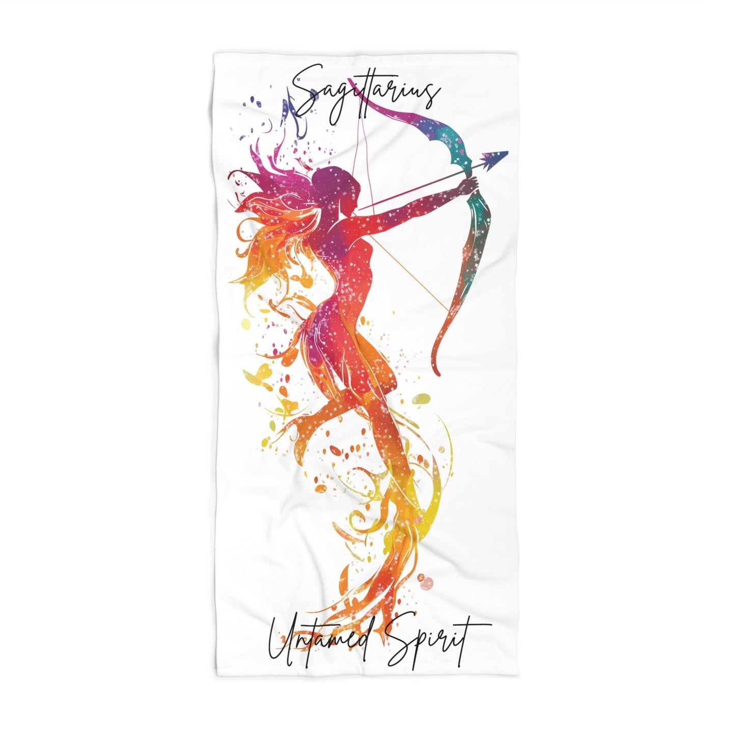Sagittarius Beach Towel: Personalized Zodiac Astrology Gift