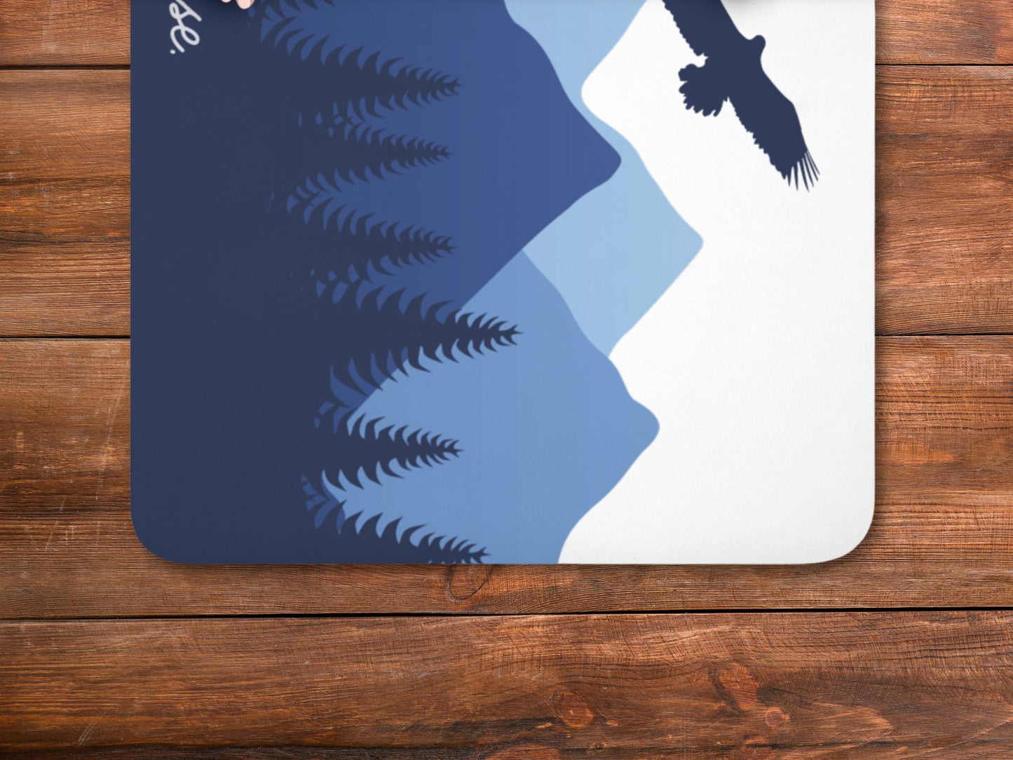 Personalized Mountain Yoga Mat: Blue Ridge Mountains Custom Pilates Mat with Strap