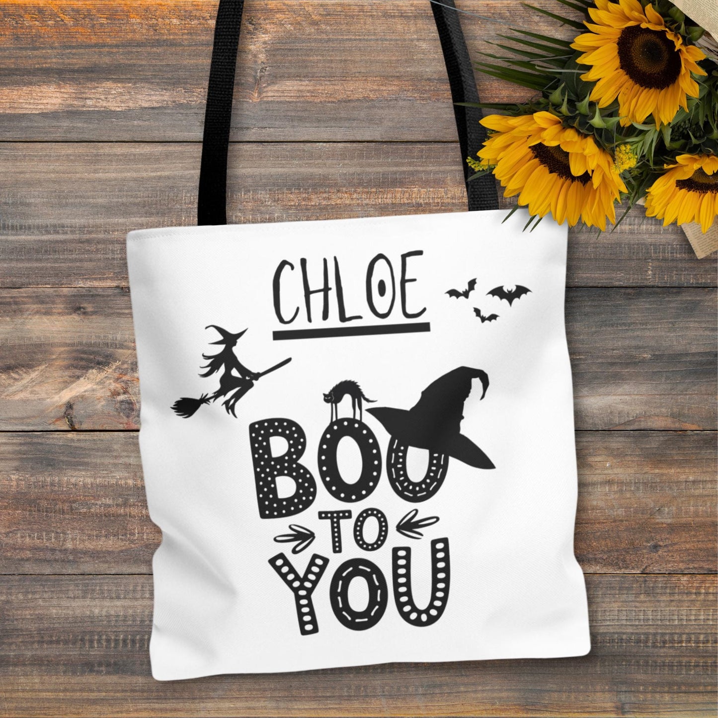 Personalized Witchy Boo To You Halloween Tote Bag