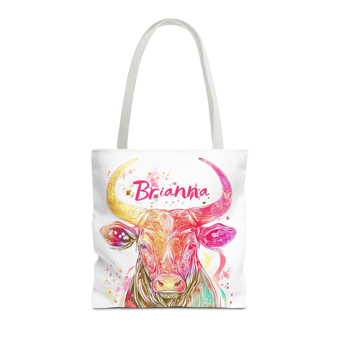 Personalized Bull Tote Bag