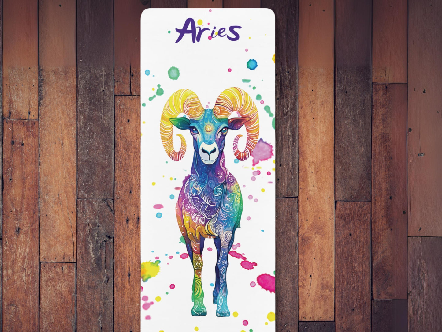 Personalized Zodiac Yoga Mat: Aries Pilates Mat