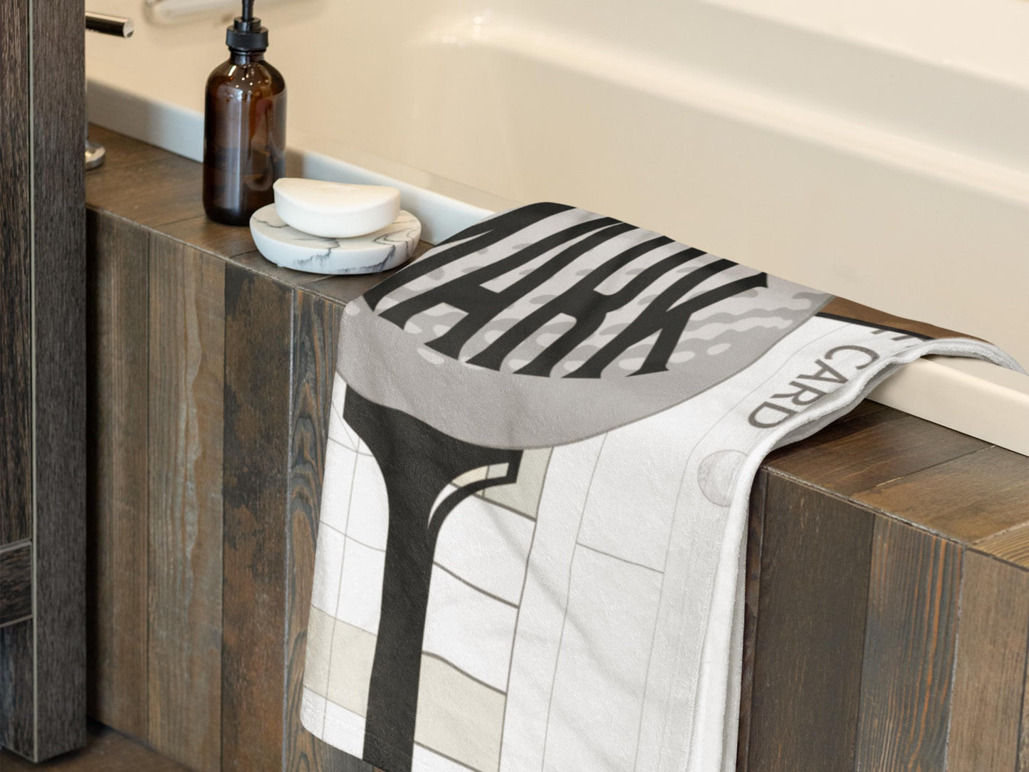 Personalized Golf Towel: Custom Name Beach & Pool Towel