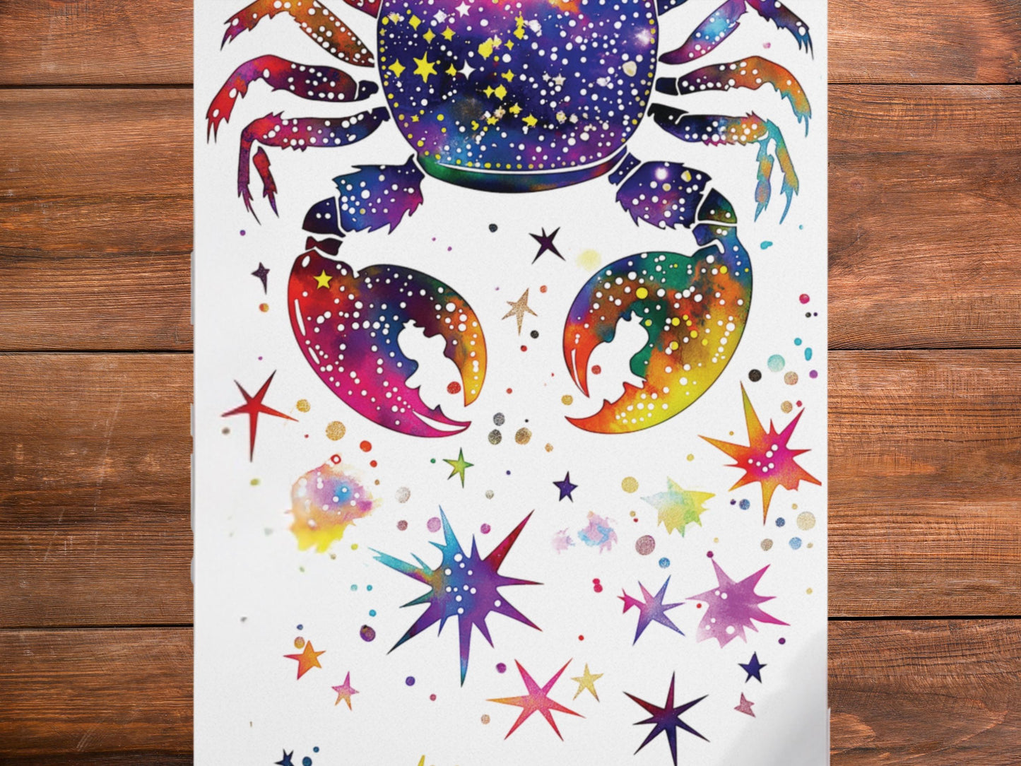 Personalized Zodiac Yoga Mat: Colorful Cancer Pilates Mat