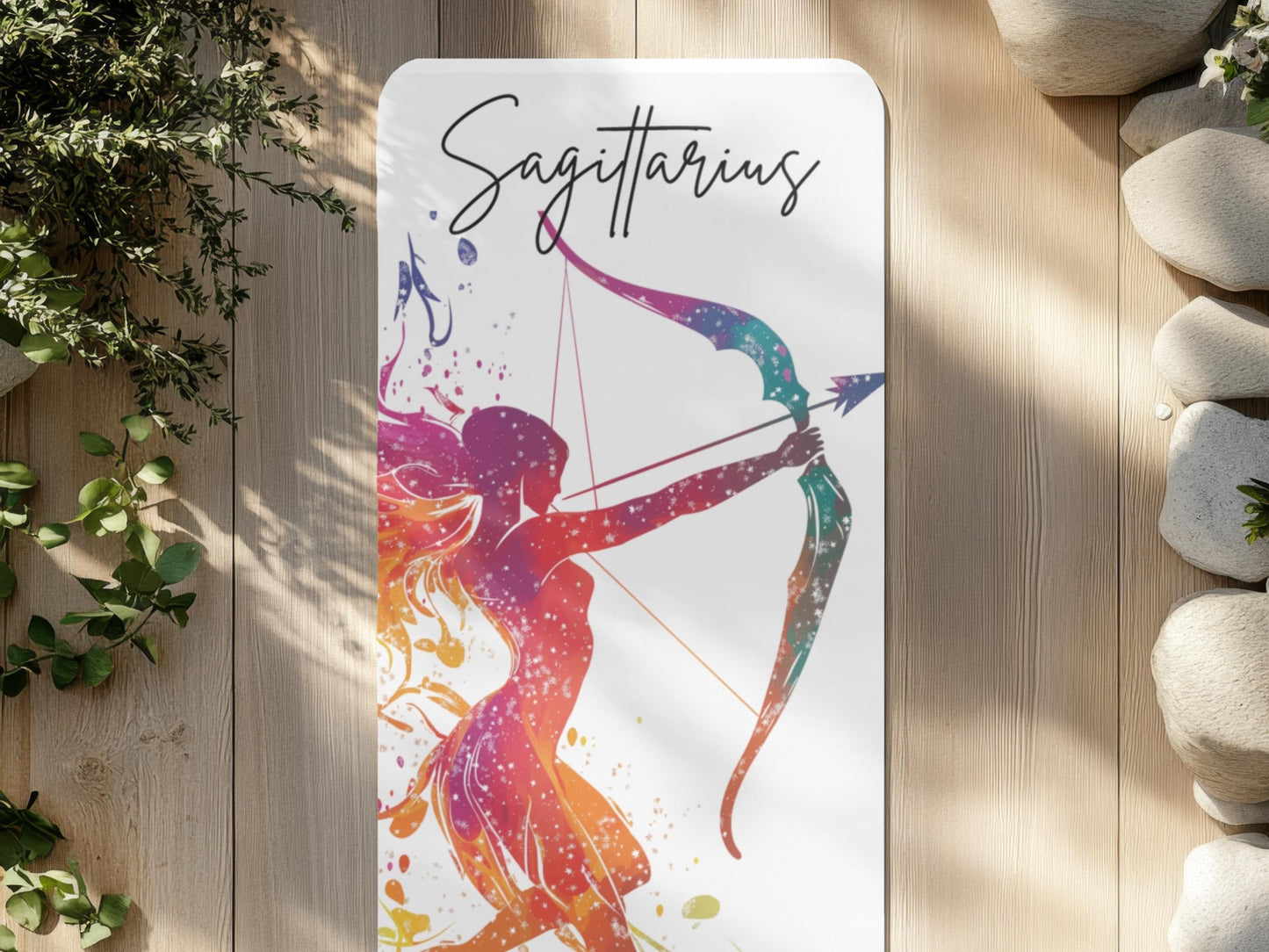 Personalized Zodiac Yoga Mat: Sagittarius Pilates Mat