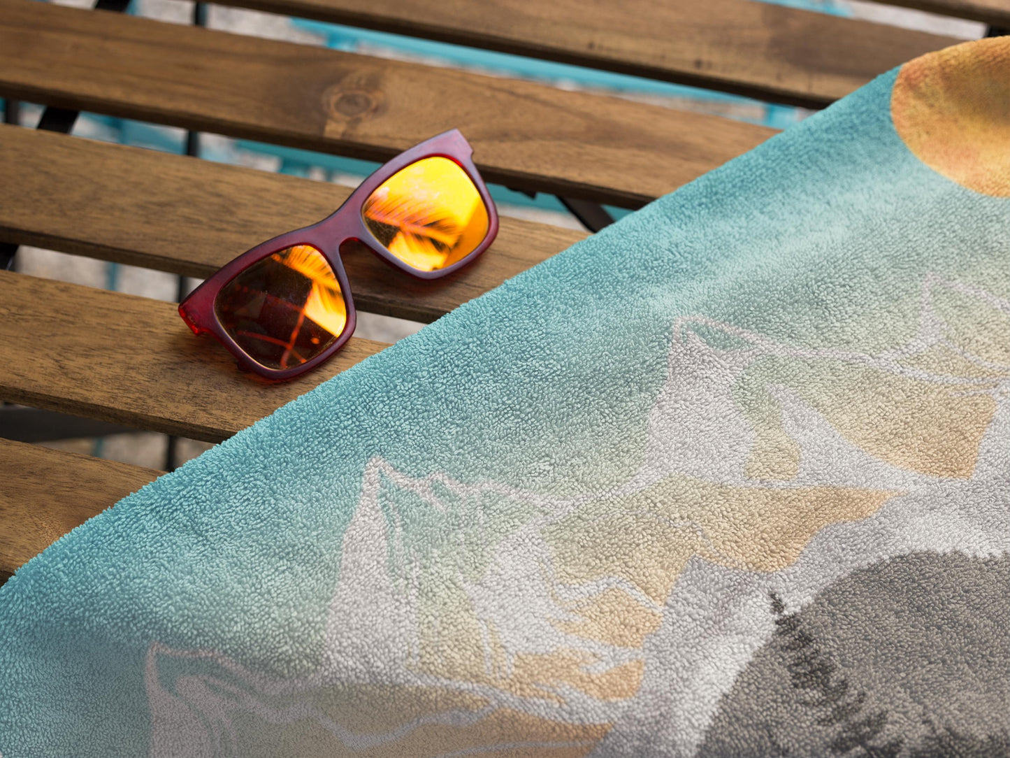 Personalized Camping Trip Towel: Rocky Mountain Personalized Towel