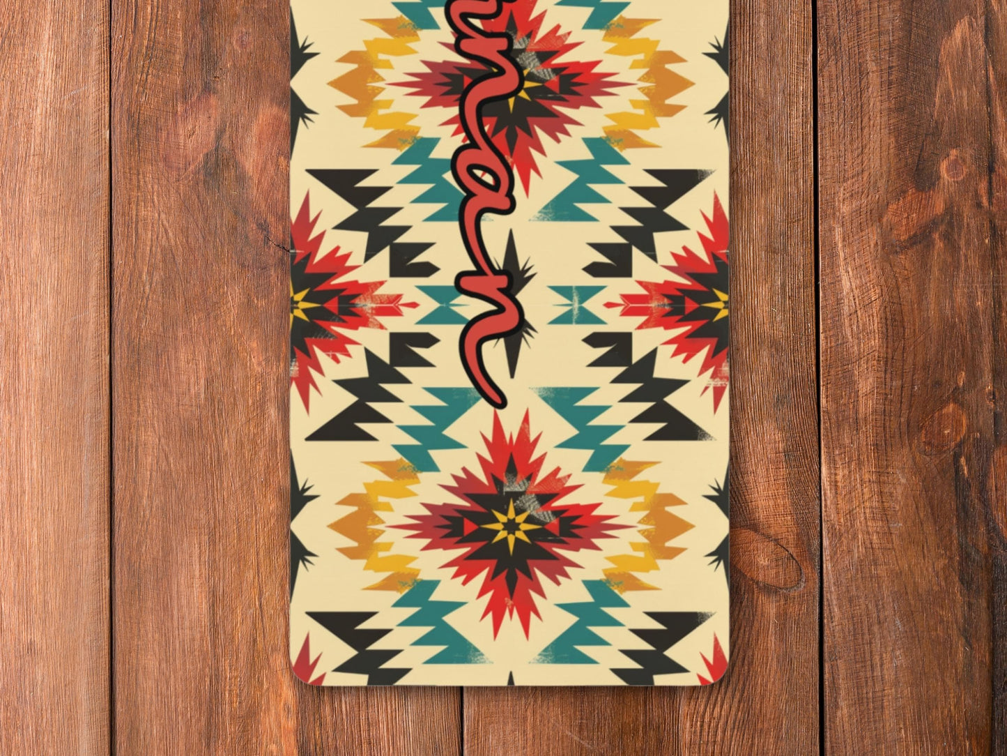 Personalized Southwest Native American Pattern Yoga Mat: Custom Pilates Mat