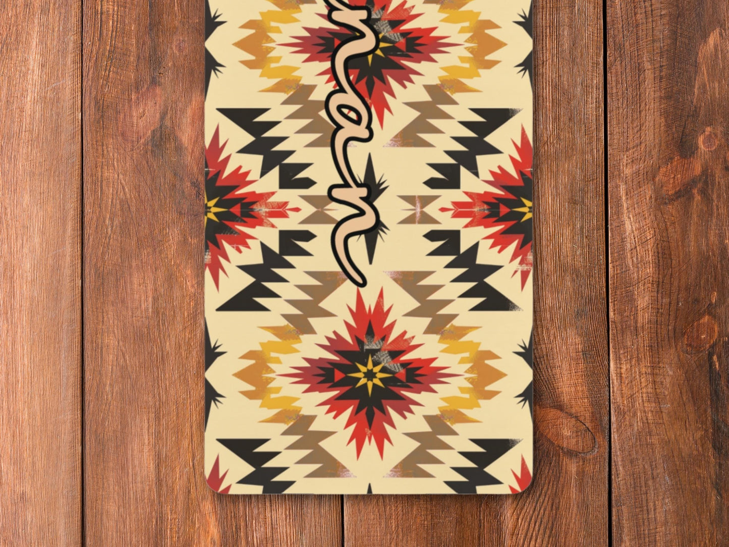 Personalized Southwest Native American Pattern Yoga Mat: Custom Pilates Mat