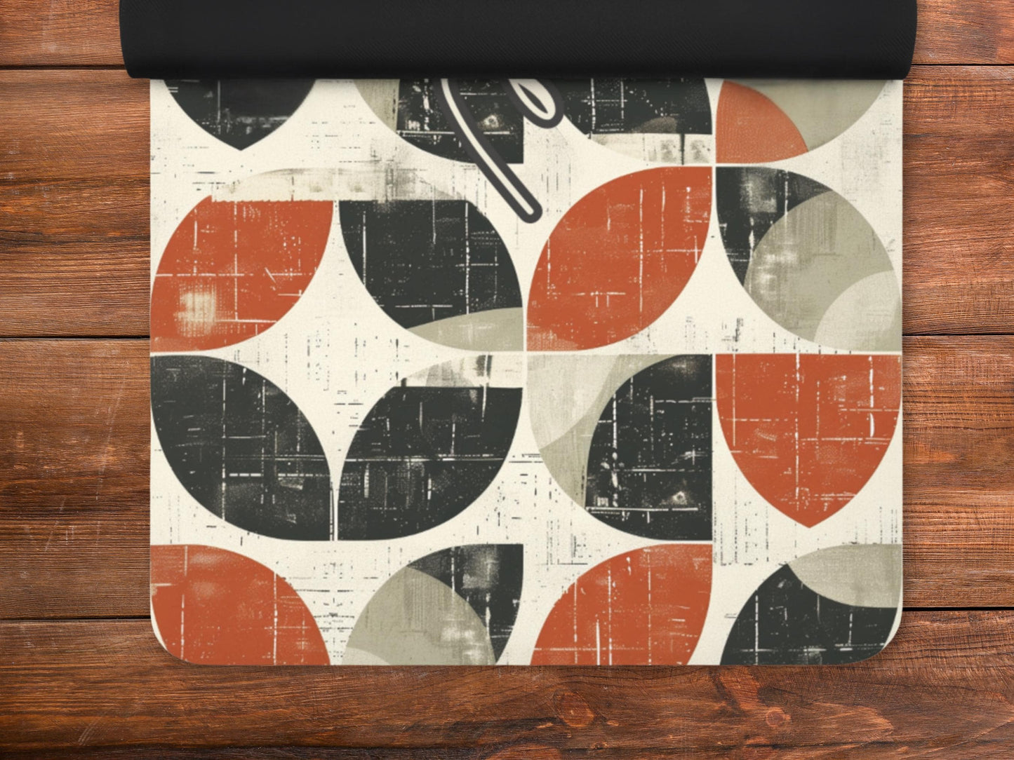 Personalized Midcentury Modern Yoga Mat: Custom Pilates Mat