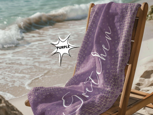 Custom Beach Towel: Personalized Metamorphosis Towel - 3 Designs