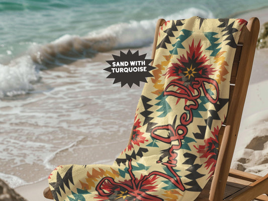 Custom Beach Towel: Personalized Southwest Towel - 4 Designs