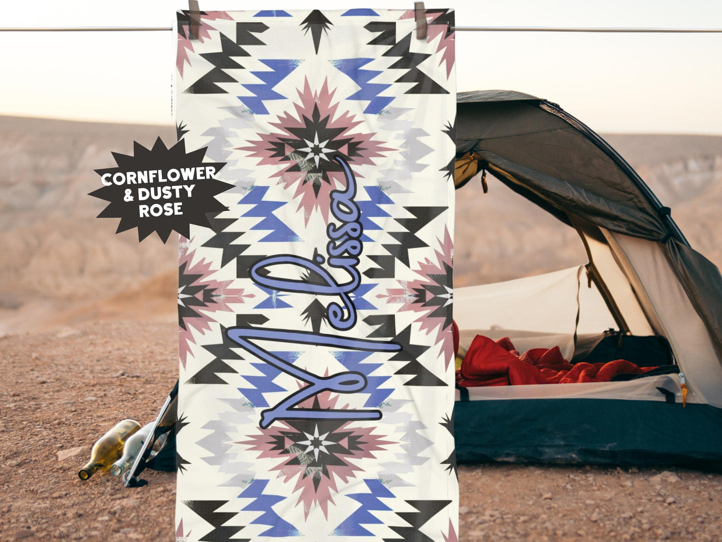 Custom Beach Towel: Personalized Southwest Towel - 4 Designs