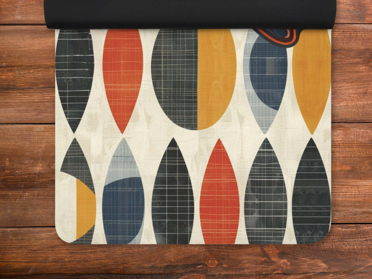 Personalized Midcentury Modern Yoga Mat: Custom Pilates Mat