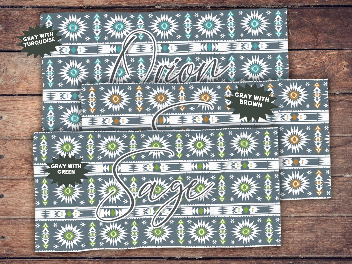 Custom Beach Towel: Personalized Southwest Towel - 6 Designs