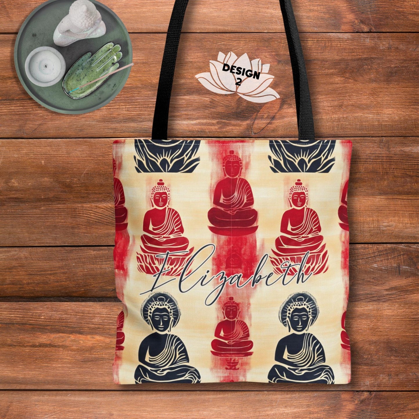 Custom Buddha Tote Bag: Personalized Buddha Tote Bag - 3 Designs